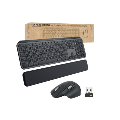 Logitech MX Keys combo for Business Gen 2 clavier Souris incluse RF sans fil + Bluetooth