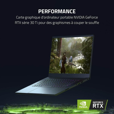 Pc portable gamer Razer Blade 15 Advanced Model 15,6" - UHD 144Hz - i9 12th - NVIDIA RTX 3080 Ti, 32GB DDR5, 1TB