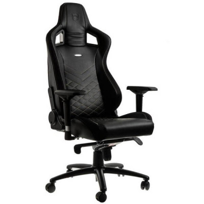 Chaise Gamer Noblechairs EPIC Black/Gold - Accoudoirs 4D Réglables